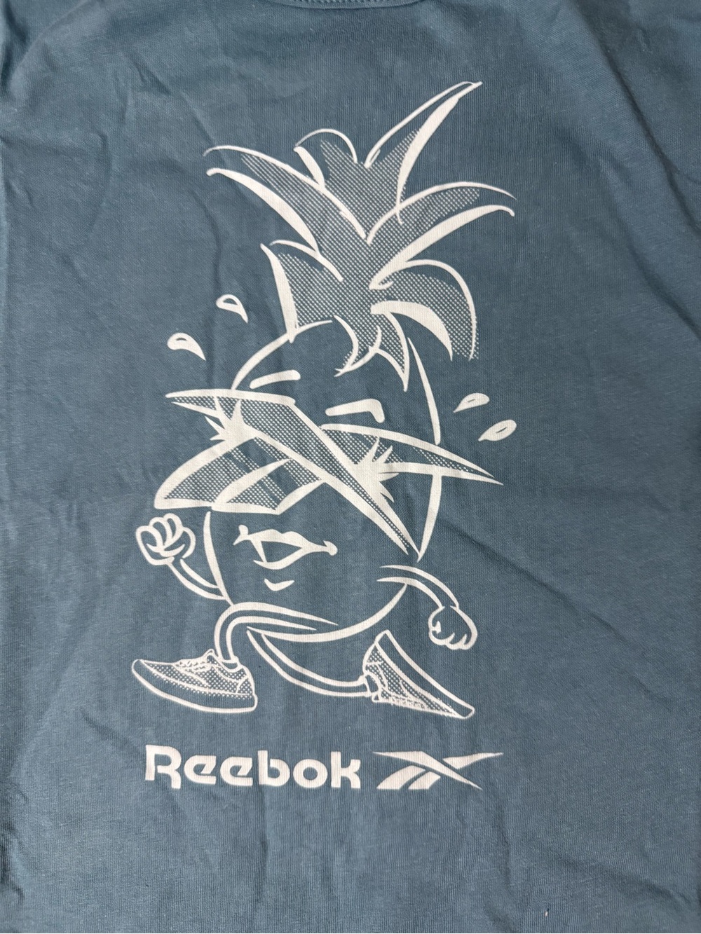 Reebok Steely Blue Tank Top with Pineapple Graphic - Picture 2 of 6